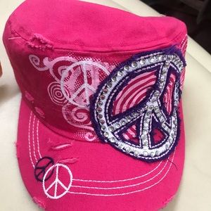 Pink Peace hat